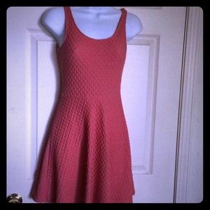 Pretty coral sundress great skater skirt